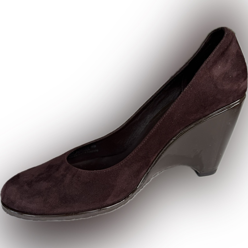 Cole Haan Nike Air Laney Brown Suede Wedge NWOT.  Amazing condition